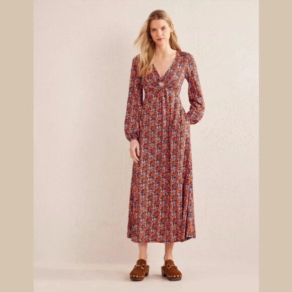 Boden Dresses & Skirts - NWT BODEN Floral Peep Hole Jersey Midi Dress Size US 8 UK 12